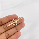 Dije Cruz 2.1g / 4cm Tres Oros 18K