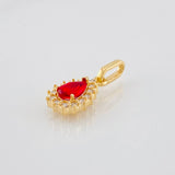 Dije Lagrima 1.1g / 2cm Oro Amarillo 18K