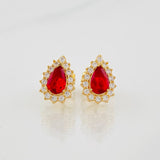 Topos Lagrima 2.35g / 8.04mm Oro Amarillo 18K