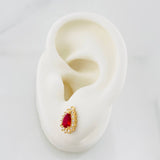 Topos Lagrima 2.35g / 8.04mm Oro Amarillo 18K