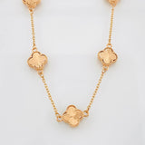 Cadena Aro Seguido Trebol 6.7g / 50cm / 0.9mm Oro Rosa 18K