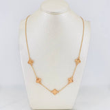 Cadena Aro Seguido Trebol 6.7g / 50cm / 0.9mm Oro Rosa 18K