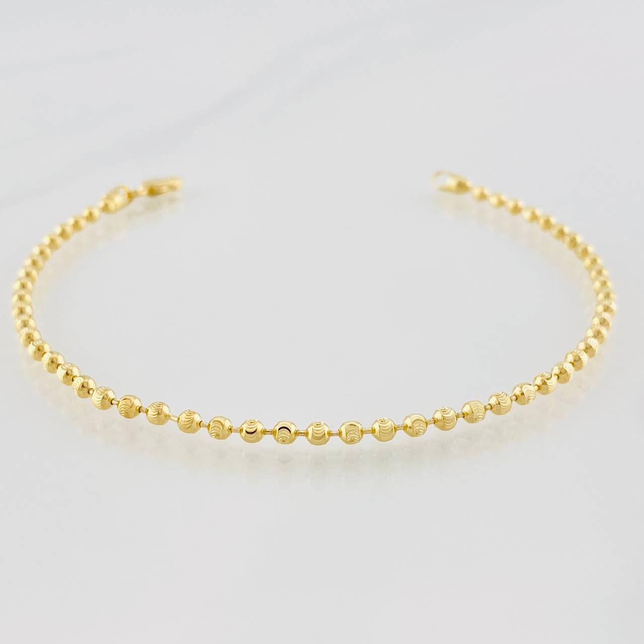 Pulso Militar Media Luna 4.65g / 19.5cm / 2.45mm Oro Amarillo 18K