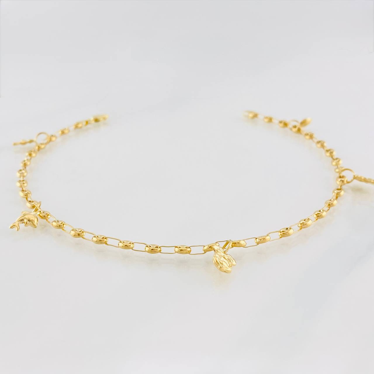 Tobillera GC 4.3g / 26.5cm / 3.35mm Oro Amarillo 18K