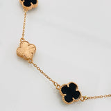 Pulso Trebol 7g / 21.5cm / 1.15mm Oro Rosa 18K