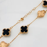 Pulso Trebol 7g / 21.5cm / 1.15mm Oro Rosa 18K