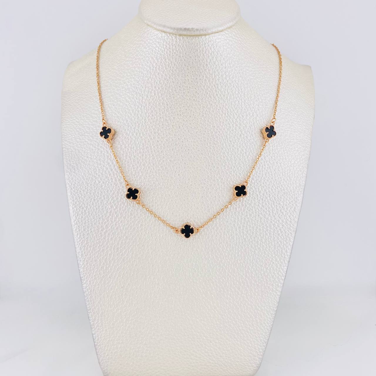 Cadena Trebol 4.6g / 50cm / 1.15mm Oro Rosa 18K