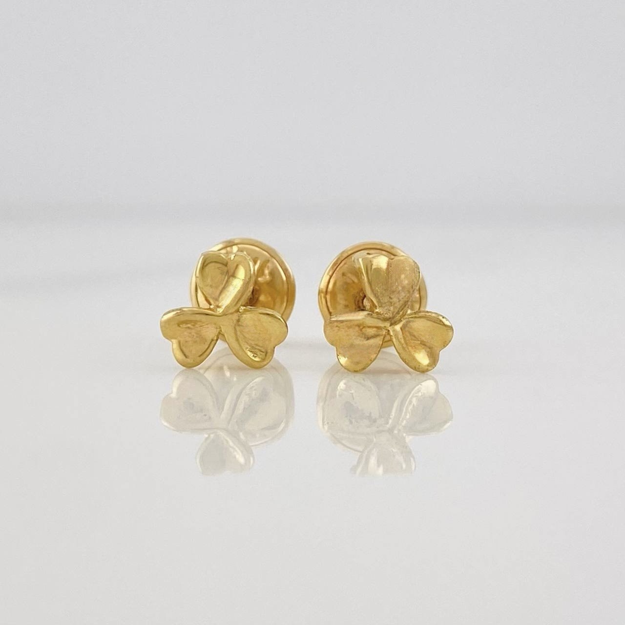 Topos Trébol 0.8g / 5.8mm Oro Amarillo 18K