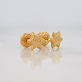 Topos Estrella de David 0.65g / 4.95mm Oro Amarillo 18K