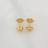 Topos Estrella de David 0.65g / 4.95mm Oro Amarillo 18K