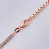 Cadena Veneciana 32gr / 70.2cm / 2.6mm Dos Oros Blanco Rosa +3 18K $