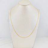 Cadena Escalera Plana 1.55g / 45cm / 1.4mm Oro Amarillo 18K