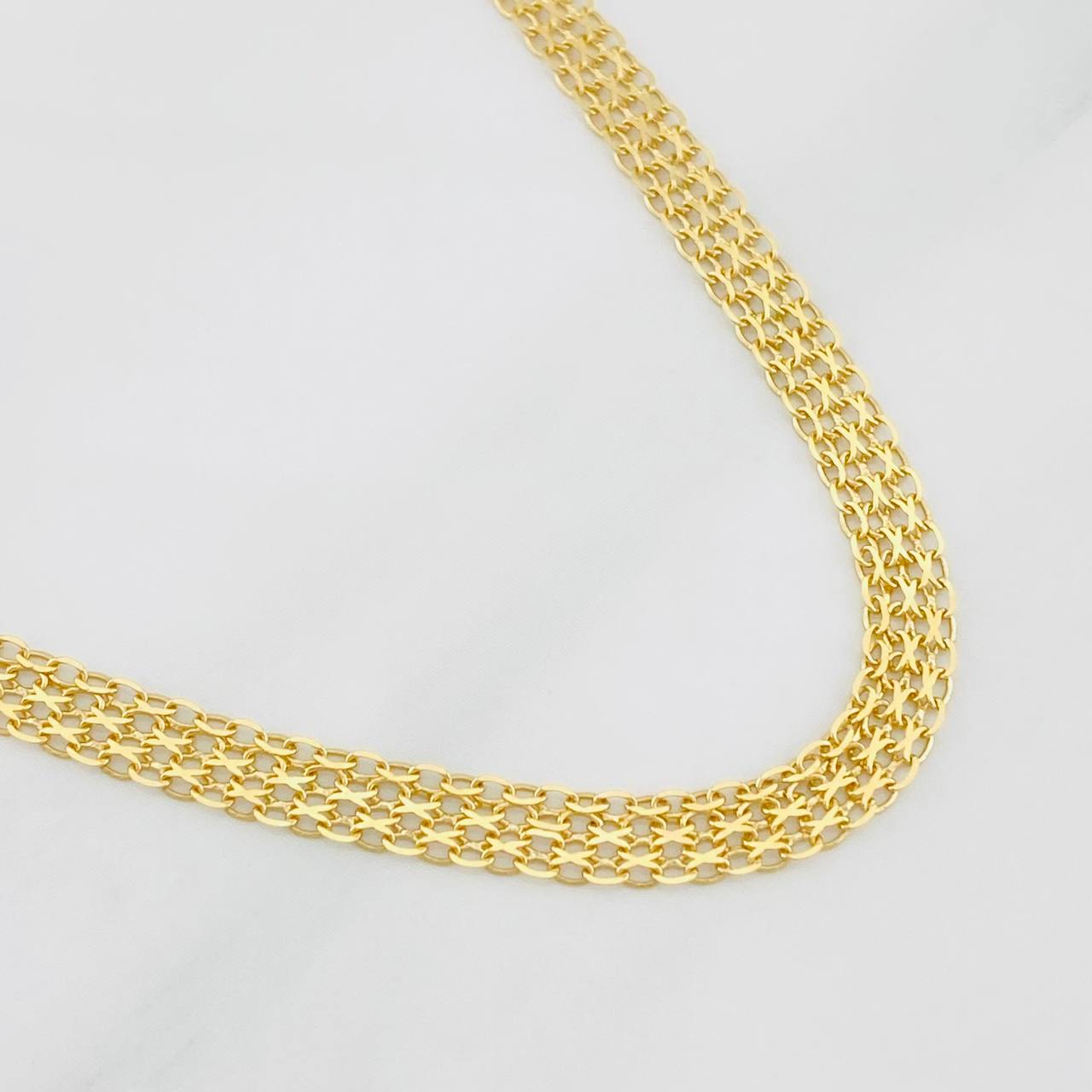 Cadena China 6.9g / 50cm / 4.3mm Oro Amarillo 18K