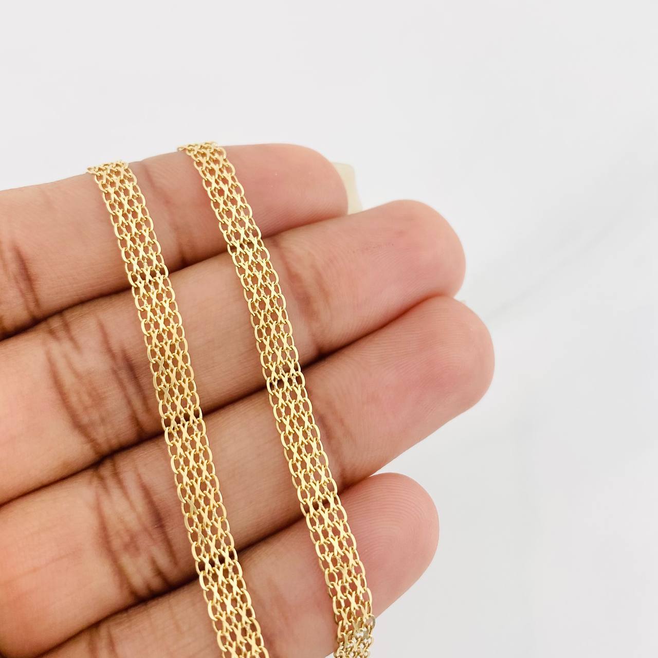 Cadena China 6.9g / 50cm / 4.3mm Oro Amarillo 18K