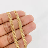 Cadena China 6.9g / 50cm / 4.3mm Oro Amarillo 18K