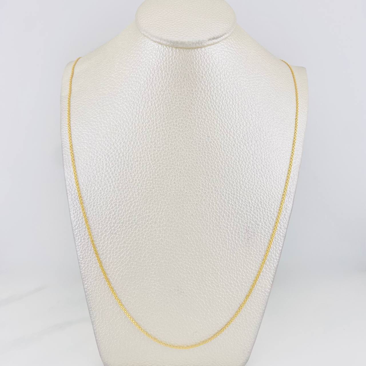Cadena China 3.15g / 60cm / 1.5mm Oro Amarillo 18K