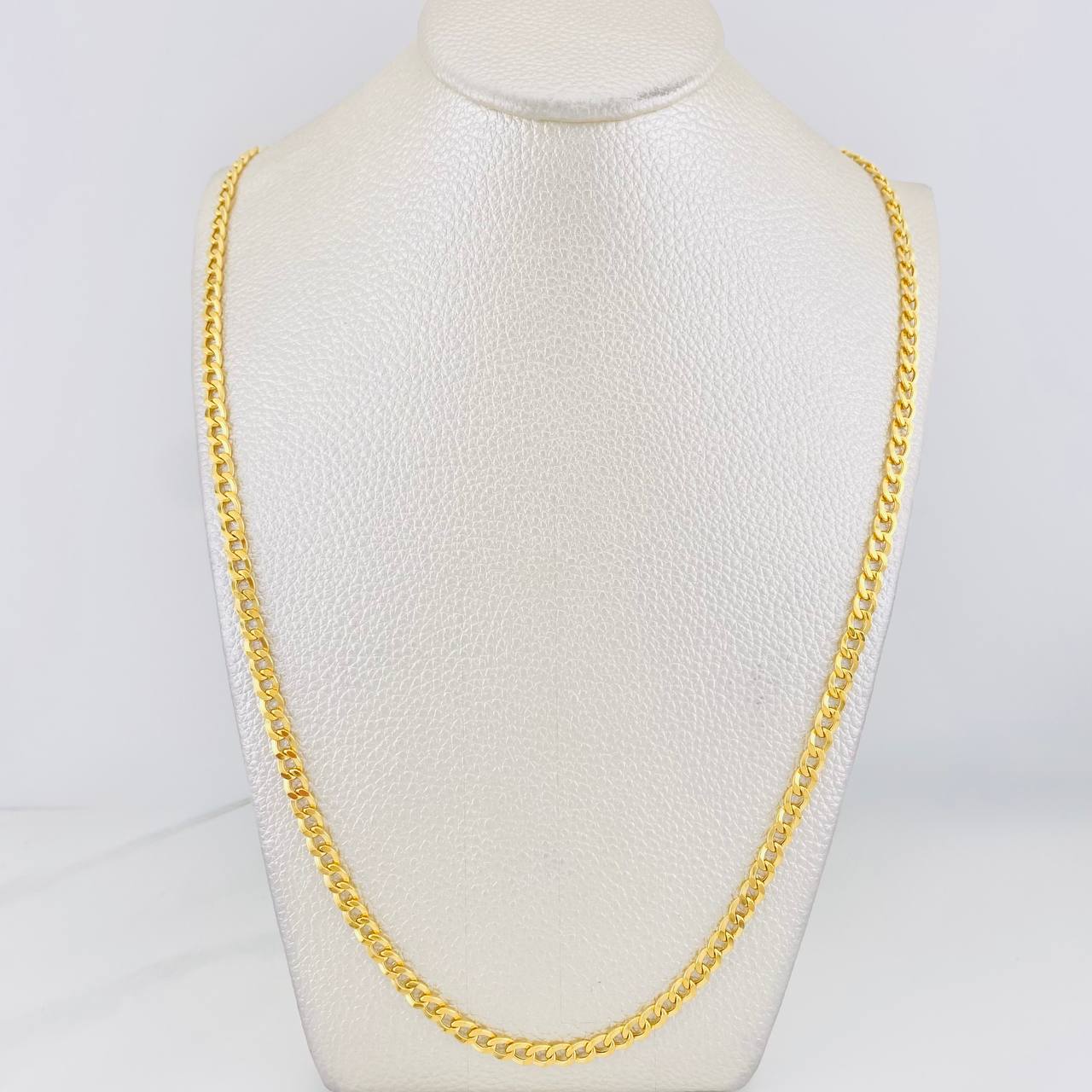 Cadena Cubana 10.25g / 60cm / 4.16mm Oro Amarillo 18K