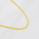 Cadena Cubana 2.2g / 60cm / 2.1mm Oro Amarillo 18K
