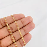 Cadena Cubana 1.7g / 45cm / 1.93mm Oro Amarillo 18K