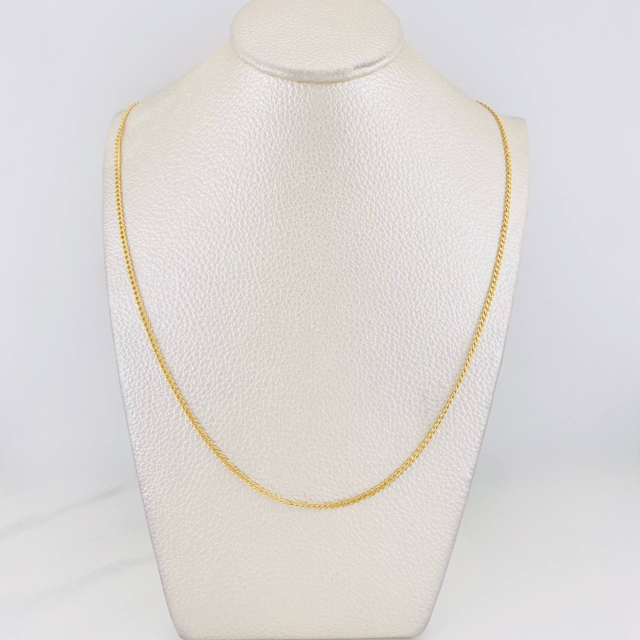 Cadena Cubana 1.7g / 45cm / 1.93mm Oro Amarillo 18K