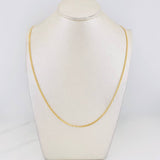 Cadena Cubana 1.7g / 45cm / 1.93mm Oro Amarillo 18K