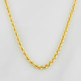 Cadena Lazo 3.75g / 60cm / 2.2mm Oro Amarillo 18K