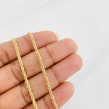 Cadena Lazo 3.75g / 60cm / 2.2mm Oro Amarillo 18K