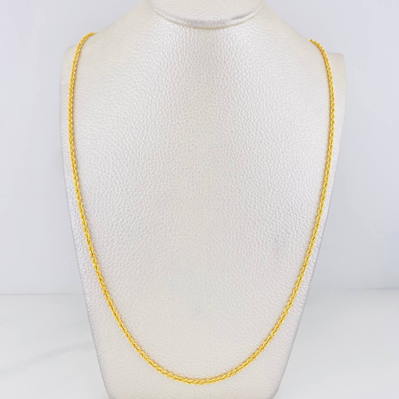 Cadena Lazo 3.75g / 60cm / 2.2mm Oro Amarillo 18K