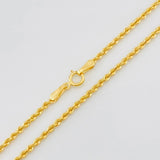 Cadena Lazo 2.2g / 60cm / 1.65mm Oro Amarillo 18K