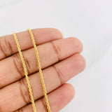 Cadena Lazo 1.65g / 50cm / 1.7mm Oro Amarillo 18K
