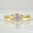Anillo Solitario Puente Tupido 1.95gr / T5 3/4 / Oro 18K ©