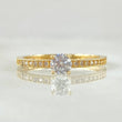 Anillo Solitario Tupido 1.55gr / T7 3/4 / Oro 18K ©