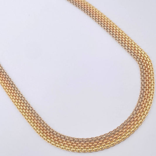 Cadena China 23.1gr / 61cm / 7mm Tres Oros +1 18K $