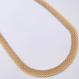 Cadena China 23.1gr / 61cm / 7mm Tres Oros +1 18K $