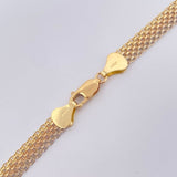 Cadena China 23.1gr / 61cm / 7mm Tres Oros +1 18K $