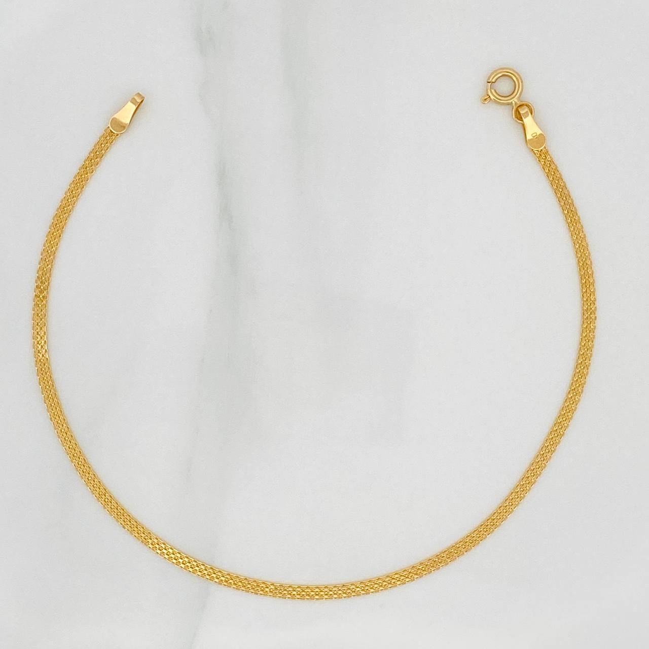 Pulso Chino 1.35gr / 18.9cm / 1.9mm Oro Amarillo +1 18K $