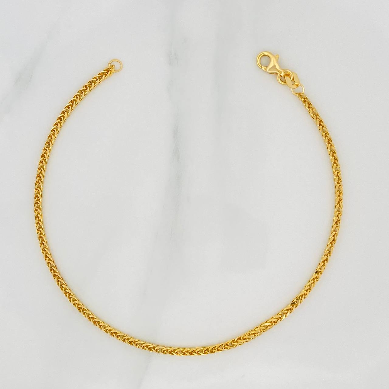 Pulso Franco 1.95gr / 19cm / 2mm Oro Amarillo +3 18K &