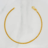 Pulso Franco 1.95gr / 19cm / 2mm Oro Amarillo +3 18K &