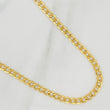 Cadena Cubana 9.5gr / 65cm / 4.45mm Oro Amarillo +1 18K %