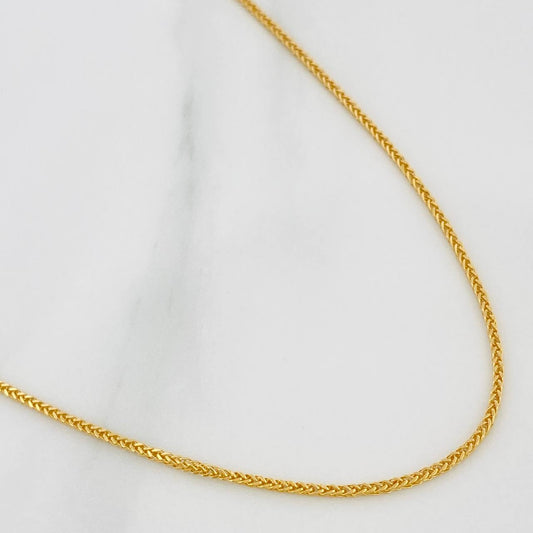 Cadena Franco 1.5gr / 45cm / 1.12mm Oro Amarillo +3 18K %