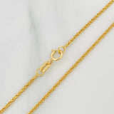 Cadena Franco 1.45gr / 45cm / 1.09mm Oro Amarillo +3 18K %