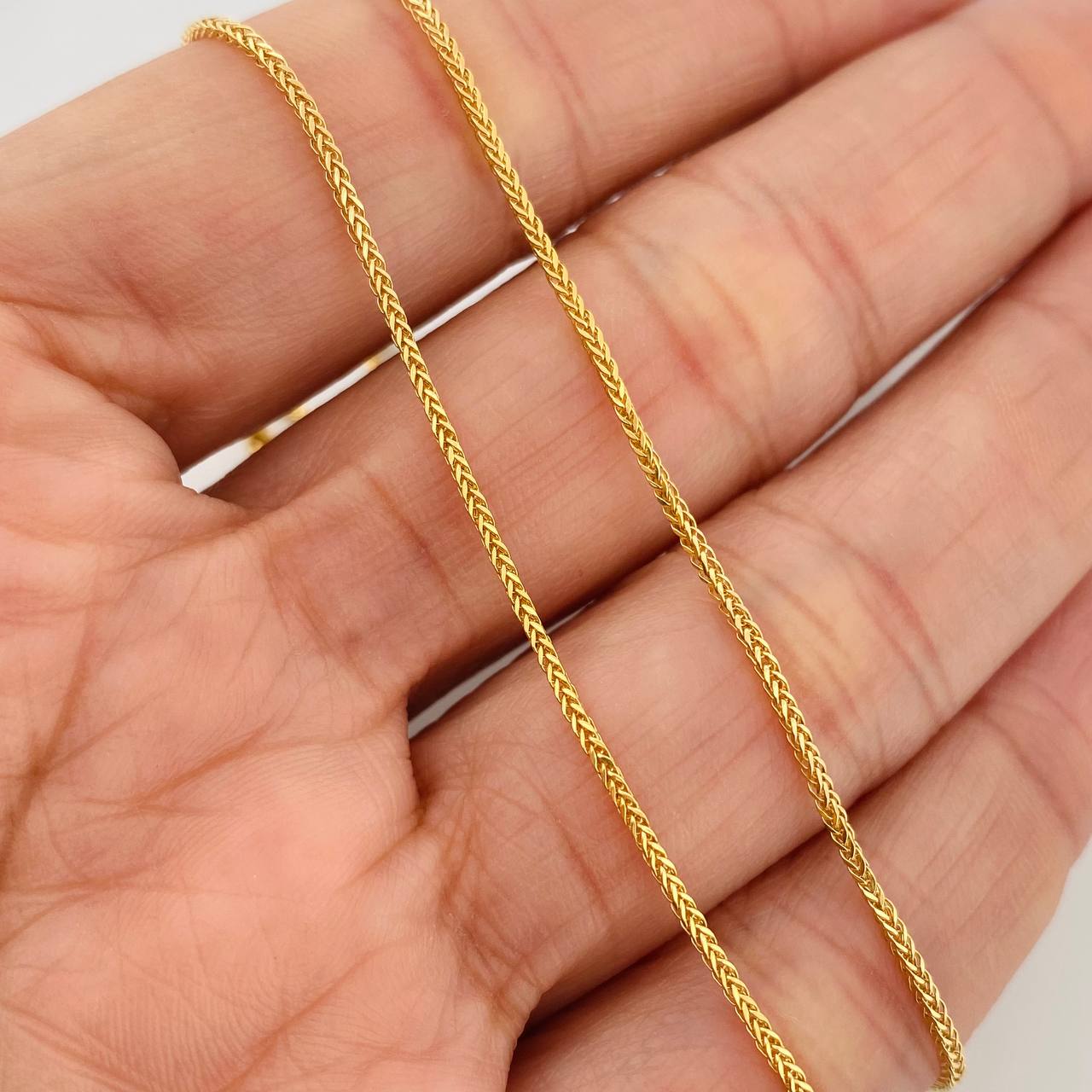 Cadena Franco 1.45gr / 45cm / 1.09mm Oro Amarillo +3 18K %