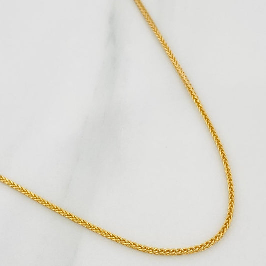 Cadena Franco 2 g / 60 cm / 0.9 mm Oro Amarillo 18K