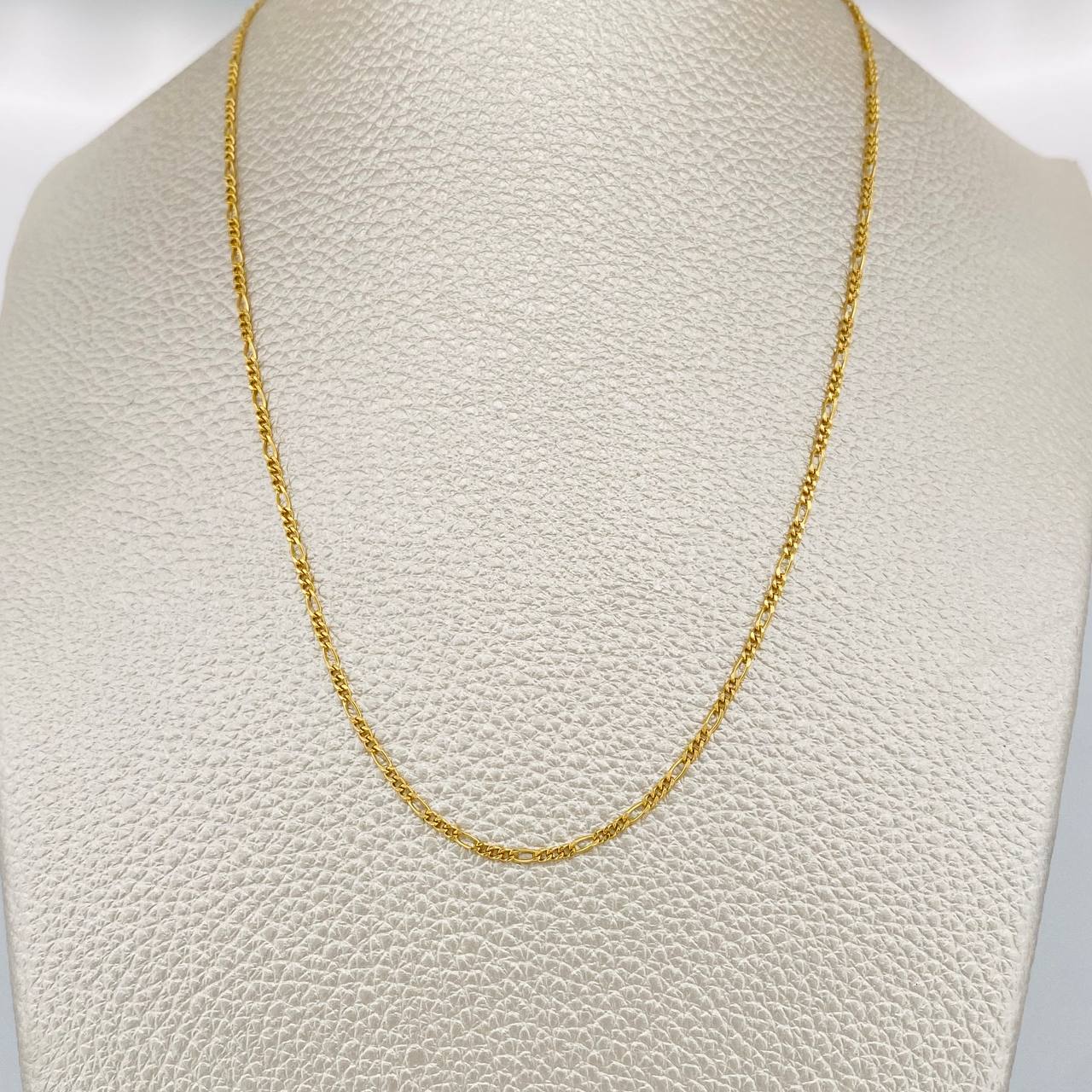 Cadena Figaro 1.65gr / 55cm / 1.37mm Oro Amarillo +1 18K $