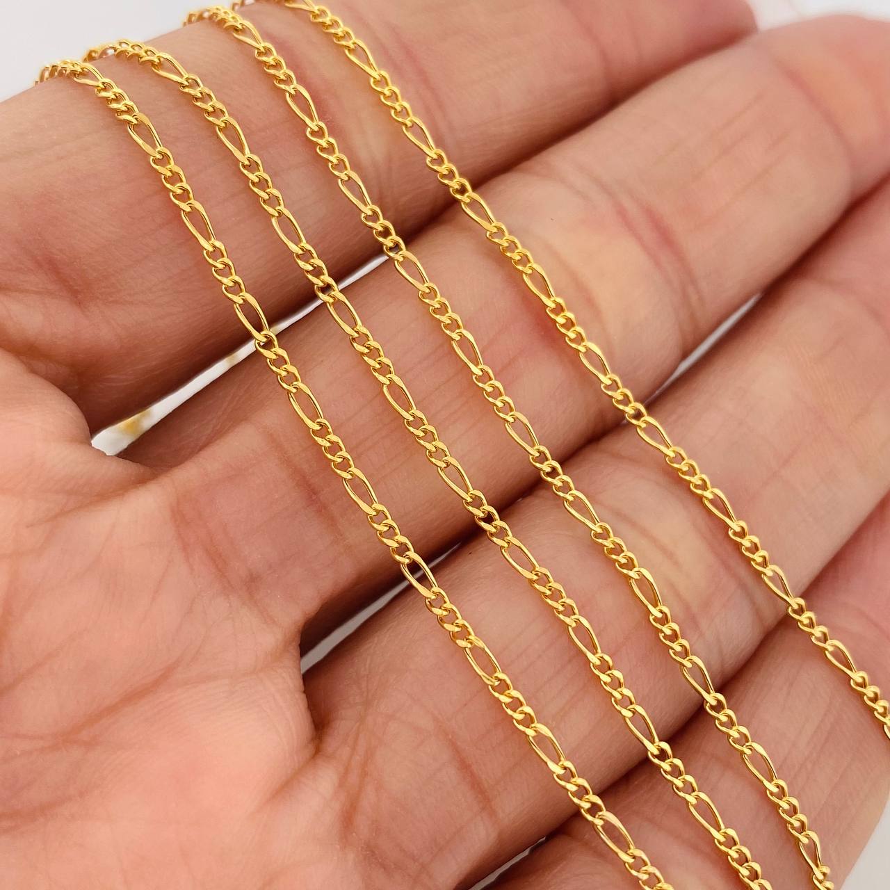 Cadena Figaro 1.65gr / 55cm / 1.37mm Oro Amarillo +1 18K $
