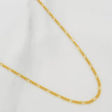 Cadena Figaro 1.65gr / 55cm / 1.4mm Oro Amarillo +1 18K %
