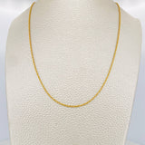 Cadena Lazo 2gr / 50cm / 2mm Oro Amarillo +3 &