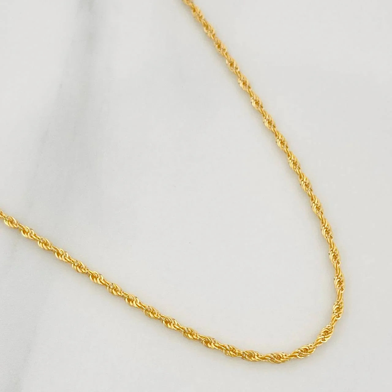 Cadena Lazo 2gr / 50cm / 2mm Oro Amarillo +3 &
