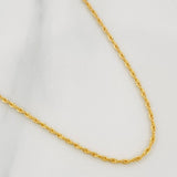 Cadena Lazo 0.95g / 50cm / 1.1mm Oro Amarillo 18K
