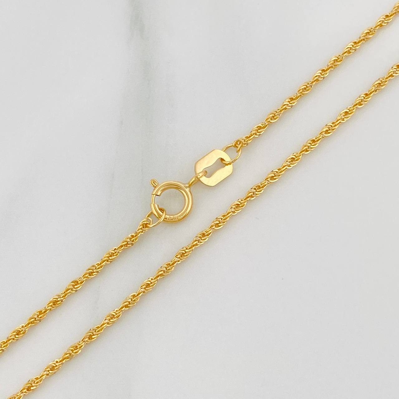 Cadena Lazo 0.95g / 50cm / 1.1mm Oro Amarillo 18K